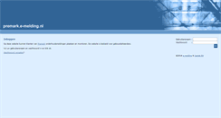 Desktop Screenshot of premark.e-melding.nl